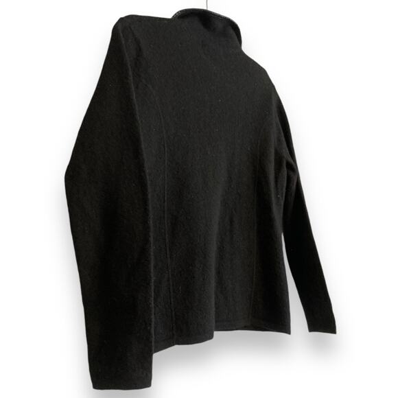 Womens Bice Black Australian Wool Full Zip Neutral Minimalist Jacket Size Small - Picture 4 of 16